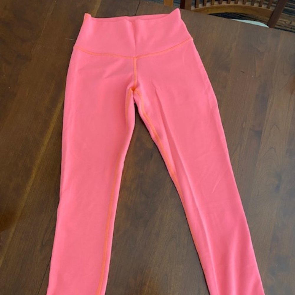 Orange Pink/Gray Lululemon Reversible Leggings - Picture 2 of 7